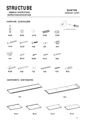 STRUCTUBE QUINTON Assembly Instructions Manual