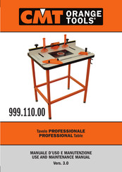 CMT ORANGE TOOLS PROFESSIONAL 999.110.00 Use And Maintenance Manual