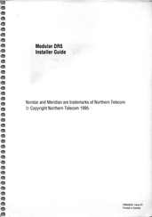 Northern Telecom Modular DR5 Installer's Manual