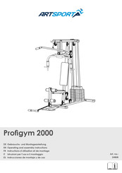 ArtSport Profigym 2000 Operating And Assembly Instruction Manual