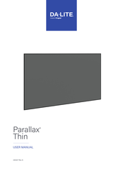 LEGRAND DA-LITE Parallax Thin User Manual