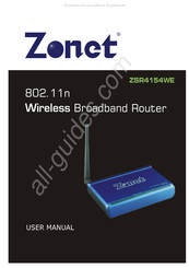 Zonet ZSR4154WE User Manual