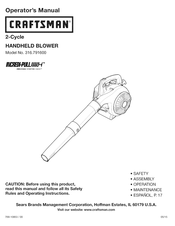 Sears Craftsman 316.791600 Operator's Manual