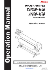 MIMAKI JV200-160B Operation Manual