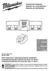 Milwaukee M18 M12 48-59-1804 Operator's Manual