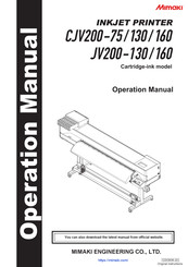 MIMAKI TS200 Series Operation Manual