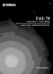 Yamaha YAS-70 Owner's Manual