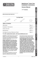 Delta T11999 Installation Instructions Manual