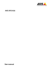 Axis XFQ1656 User Manual