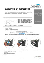 Prorack K398 Instructions