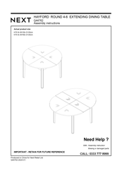 Next HAYFORD Q44762 Assembly Instructions Manual