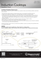 Kleenmaid ICK63 Installation Manual