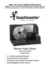 Toastmaster 6122S Use And Care Manual