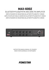 FONESTAR MAX-600Z Instruction Manual