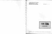 Tektronix 526 series Instruction Manual