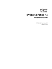 Solectron Force SYS68K/CPU-30 R4 Installation Manual