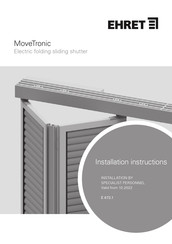 EHRET MoveTronic Installation Instructions Manual