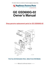 GE GSD600 Use And Care Manual