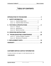 FLO-DYNAMICS PROMAX40 Manual