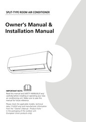 Diamond Air D1618HMSOF Owner's Manual & Installation Manual