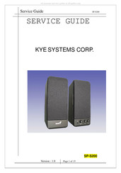 Genius SP-S200 Service Manual