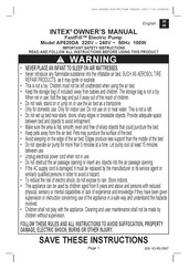 Intex FastFill AP620DA Owner's Manual