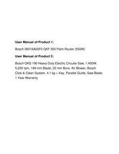 Bosch GKF 550 Professional Original Instructions Manual