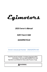 Egimotors RZR Trial S 1000 2025 Owner's Manual