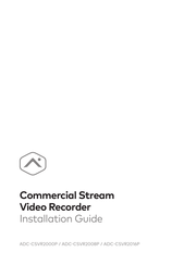 Alarm.Com ADC-CSVR2008P-0X0TB Installation Manual