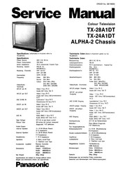 Panasonic TX-24A1DT Service Manual