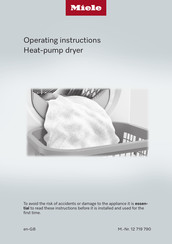 Miele EcoSpeed&8kg TWF 760 WP Operating Instructions Manual