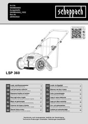 Scheppach 5909804900 Translation Of Original Instruction Manual