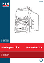 HBM Machines TIG 200EJ AC/DC Instruction Manual