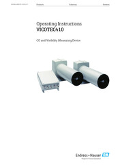 Endress+Hauser VICOTEC410 Operating Instructions Manual