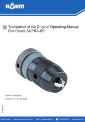 Rohm SUPRA-SK Translation Of The Original Operating Manual