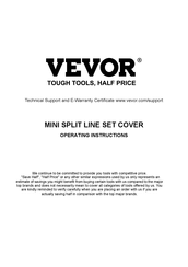 VEVOR 1100061670 Operating Instructions Manual