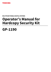 Toshiba e-STUDIO7616AC Series Operator's Manual