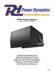 Power Dynamics PDW8 Manual
