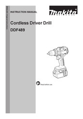 Makita DDF489Z Instruction Manual