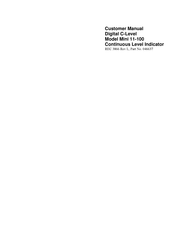 Thermo Scientific Mini 11-100 Customer's Manual