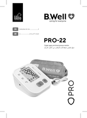 B.Well PRO-22 Instructions For Use Manual
