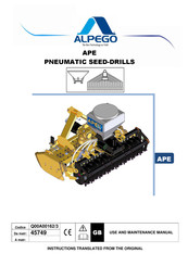 Alpego APE Use And Maintenance Manual