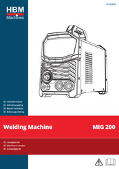 HBM Machines MIG 200 Instruction Manual