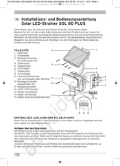 brennenstuhl SOL 80 PLUS Installation And Operating Instructions Manual