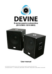 Devine B118 User Manual