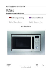 Pkm MW 800-20.8EB Instruction Manual