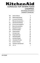 KitchenAid 5KTCR351 Owner's Manual