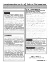 Hotpoint HDF330PGRWW Installation Instructions Manual