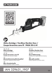Parkside 329631 1907 Translation Of The Original Instructions