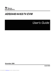 Texas Instruments ADS5474 User Manual